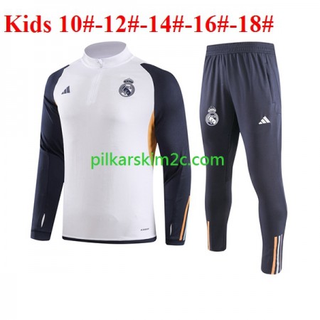 Real Madryt Dziecięca Komplet Bluzy Treningowe Biały 2023/24